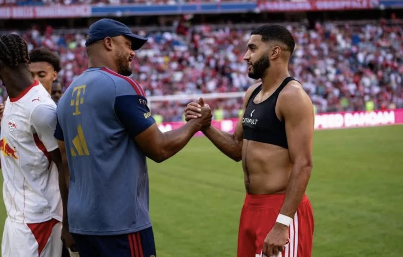 كومباني يدفع بالمغربي صيباري أساسياً في قمة السوبر الألماني